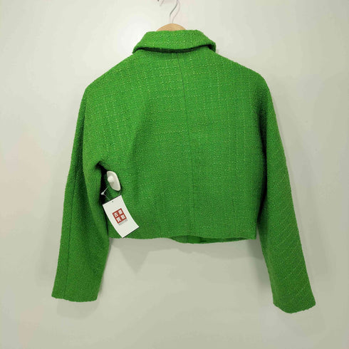 マンゴー MNG cropped tweed jacket クロップド ツイード ジャケット レディース import:XS